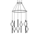 Люстра светодиодная с 6-ю сферическими стеклянными плафонами Splatter варинант исполнения - 2 | Loft Concept в Ростове-на-Дону