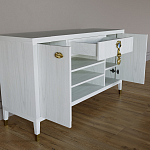 Комод-буфет Elsa Dreams White с открытыми полками   варинант исполнения - 6 | Loft Concept в Ростове-на-Дону