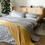 Постельное белье из сатина с рисунком 200х220 см Aurora Allure Sprout варинант исполнения - 3 | Loft Concept в Ростове-на-Дону