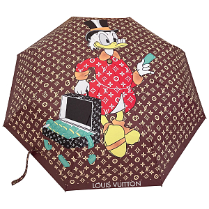 Зонт раскладной LOUIS VUITTON дизайн 004 Коричневый цвет