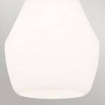 Подвесной светильник каплевидной формы с комбинированным плафоном из стали и белого матового стекла Kichler варинант исполнения - 5 | Loft Concept в Ростове-на-Дону