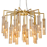 Люстра со стеклянными цилиндрическими плафонами Luminous Cylinders Amber варинант исполнения - 3 | Loft Concept в Ростове-на-Дону