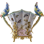 Ваза фарфоровая с попугаями Ferra варинант исполнения - 1 | Loft Concept в Ростове-на-Дону