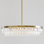 Люстра круглая с подвесками в форме стеклянных капель Glass Rain варинант исполнения - 1 | Loft Concept в Ростове-на-Дону