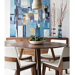 Обеденный стол круглый с изогнутыми ножками Godenza Round V Table варинант исполнения - 3 | Loft Concept в Ростове-на-Дону