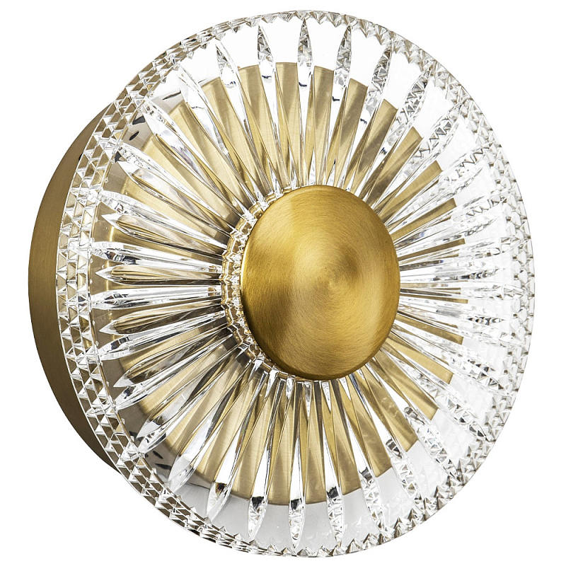      Glass Peonies Brass Wall Lamp    -- | Loft Concept 