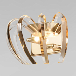 Бра золотого цвета с изогнутыми хрустальными элементами Radiant Ribbons варинант исполнения - 2 | Loft Concept в Ростове-на-Дону