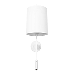 Бра с цилиндрическим тканевым абажуром и регулируемым спотом Pure Cylinder варинант исполнения - 6 | Loft Concept в Ростове-на-Дону