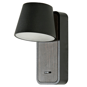 Бра со вставкой из темного дерева Retro Future