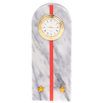 Часы погон МВД подарочные настольные из натурального камня Мрамор Military Clock варинант исполнения - 10 | Loft Concept в Ростове-на-Дону