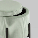 Светло-зеленый пуф на черных ножках SANJAY варинант исполнения - 3 | Loft Concept в Ростове-на-Дону