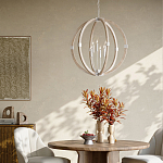 Подвесной светильник из дерева в форме сферы Eco Light варинант исполнения - 4 | Loft Concept в Ростове-на-Дону