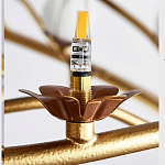 Люстра круглая с ветвистым каркасом и плафонами в виде лотосов Chandelier Lotus варинант исполнения - 2 | Loft Concept в Ростове-на-Дону