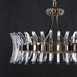 Люстра круглая с прозрачными элементами в форме полумесяца Crescent варинант исполнения - 3 | Loft Concept в Ростове-на-Дону