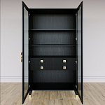 Дизайнерский шкаф витрина Elsa Dreams Black с 4-мя ящиками варинант исполнения - 5 | Loft Concept в Ростове-на-Дону