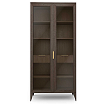 Витрина стеклянная 2-х дверная с ящиками и 5-ю полками Harper Line варинант исполнения - 3 | Loft Concept в Ростове-на-Дону