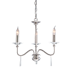 Люстра цвета никель с прозрачными стеклянными подвесками в форме капель Elstead Lighting варинант исполнения - 8 | Loft Concept в Ростове-на-Дону