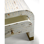 Тумбочка прикроватная Amo Bone Inlay Bedside Almond варинант исполнения - 2 | Loft Concept в Ростове-на-Дону