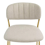 Стул барный широкой полукруглой спинкой на золотистых ножках Chair Smooth Shapes варинант исполнения - 4 | Loft Concept в Ростове-на-Дону