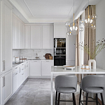 Люстра подвесная 3 лампы с прозрачными стеклянными шарами и золотыми деталями Giopato & Coombes варинант исполнения - 5 | Loft Concept в Ростове-на-Дону