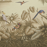 Обои ручная роспись Le Brésil Amarelo Sepia варинант исполнения - 1 | Loft Concept в Ростове-на-Дону