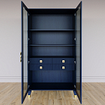 Дизайнерский шкаф витрина Elsa Dreams Blue с 4-мя ящиками варинант исполнения - 5 | Loft Concept в Ростове-на-Дону