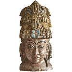 Арт-объект на стену Маска из массива акации Acacia Mask варинант исполнения - 7 | Loft Concept в Ростове-на-Дону