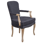 Кресло Aubrey Classical Armchair dark grey velour варинант исполнения - 1 | Loft Concept в Ростове-на-Дону