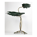 Столик приставной с тремя столешницами Тропические листья Tropical Forest gold варинант исполнения - 4 | Loft Concept в Ростове-на-Дону