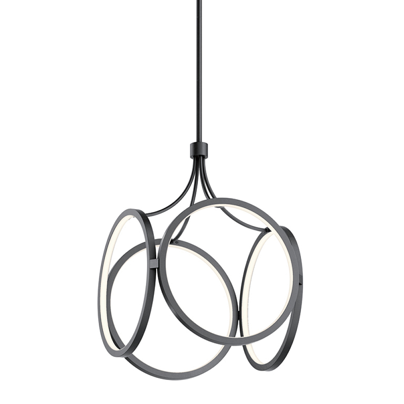 Подвесной светильник светодиодный в форме клетки Kichler Черный Белый Золотой в Ростове-на-Дону | Loft Concept 