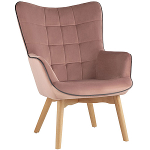 Кресло Cordelia розовый велюр