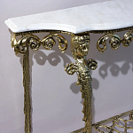 Консоль бронзовая с мраморной столешницей Bronze De Console варинант исполнения - 2 | Loft Concept в Ростове-на-Дону