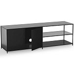 ТВ-тумба из металла с 2-мя дверцами и полками Damian Metal TV Stand варинант исполнения - 3 | Loft Concept в Ростове-на-Дону