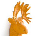 Настенный крючок голова оленя Deer Wall Hook Mustard варинант исполнения - 3 | Loft Concept в Ростове-на-Дону