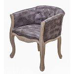 Кресло низкое в стиле прованс Louis French Armchair brown варинант исполнения - 1 | Loft Concept в Ростове-на-Дону