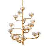 Люстра золотая в виде растения Golden Flower Glade варинант исполнения - 3 | Loft Concept в Ростове-на-Дону
