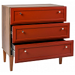 Комод красный из массива бука с 3-мя ящиками Wenge Light варинант исполнения - 3 | Loft Concept в Ростове-на-Дону