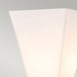 Бра для ванных комнат с матовым черным основанием и белым стеклянным плафоном трапециевидной формы Elstead Lighting варинант исполнения - 2 | Loft Concept в Ростове-на-Дону