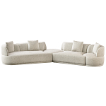 Угловой диван Calypso с поворотным механизмом и пуфом   варинант исполнения - 1 | Loft Concept в Ростове-на-Дону