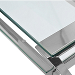 Стол письменный с прозрачной столешницей Corporate Identity варинант исполнения - 2 | Loft Concept в Ростове-на-Дону