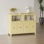 Дизайнерский комод с  2-мя рельефными откидными дверками из стекла Mikko варинант исполнения - 1 | Loft Concept в Ростове-на-Дону