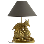 Настольная лампа с абажуром Дракон Golden Dragon Lamp Brown варинант исполнения - 5 | Loft Concept в Ростове-на-Дону