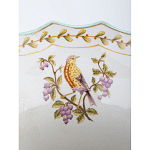 Ваза из голубого фарфора с рисунком птиц и цветов и декоративными элементами Blue Garden варинант исполнения - 5 | Loft Concept в Ростове-на-Дону