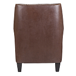 Кресло из натуральной кожи c мягкими подлокотниками на 4-х деревянных ножках из массива бука Joseph Armchair brown варинант исполнения - 3 | Loft Concept в Ростове-на-Дону