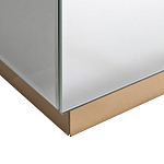 Столик журнальный зеркальный с золотым декором Gold Painted Mirror Table варинант исполнения - 2 | Loft Concept в Ростове-на-Дону