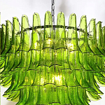 Люстра из семи ярусов зеленого стекла Independence варинант исполнения - 5 | Loft Concept в Ростове-на-Дону