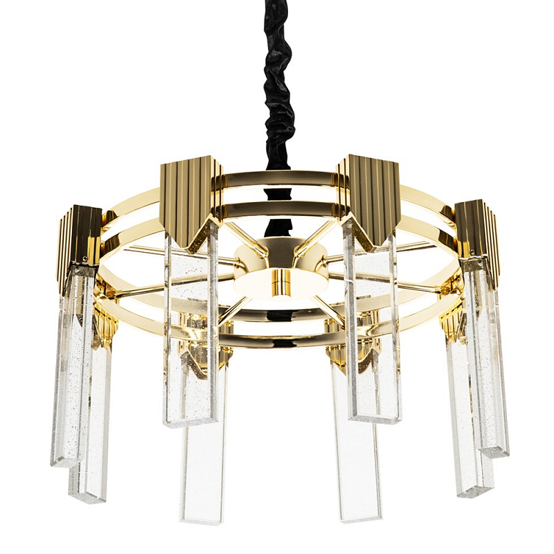      Glass Rectangles Gold Chandelier 46      -- | Loft Concept 