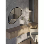 Зеркало асимметричной формы Oval Light Reflection варинант исполнения - 3 | Loft Concept в Ростове-на-Дону