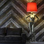 Лампа MANNEQUIN LAMP с абажуром руки на талии варинант исполнения - 3 | Loft Concept в Ростове-на-Дону