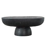 Столик кофейный черного цвета с овальной столешницей и круглым основанием Black Dalmen Table варинант исполнения - 1 | Loft Concept в Ростове-на-Дону